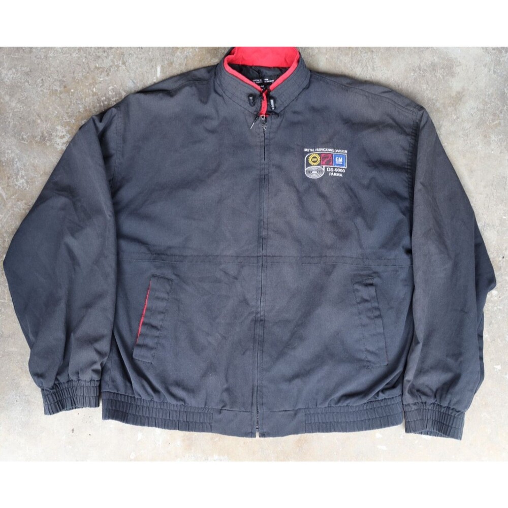 Vintage GM UAW Metal Fabricating Work Jacket Men XL USA Made Parma Union